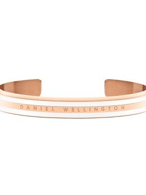 Daniel Wellington Emalie Slim Cuff Bracelet with White Accent